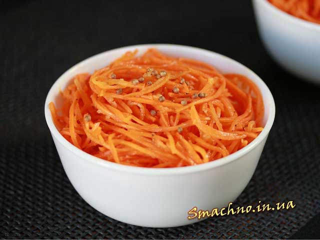 Морква по-корейськи готова.
