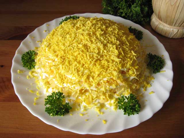 Притертий жовтком салат
